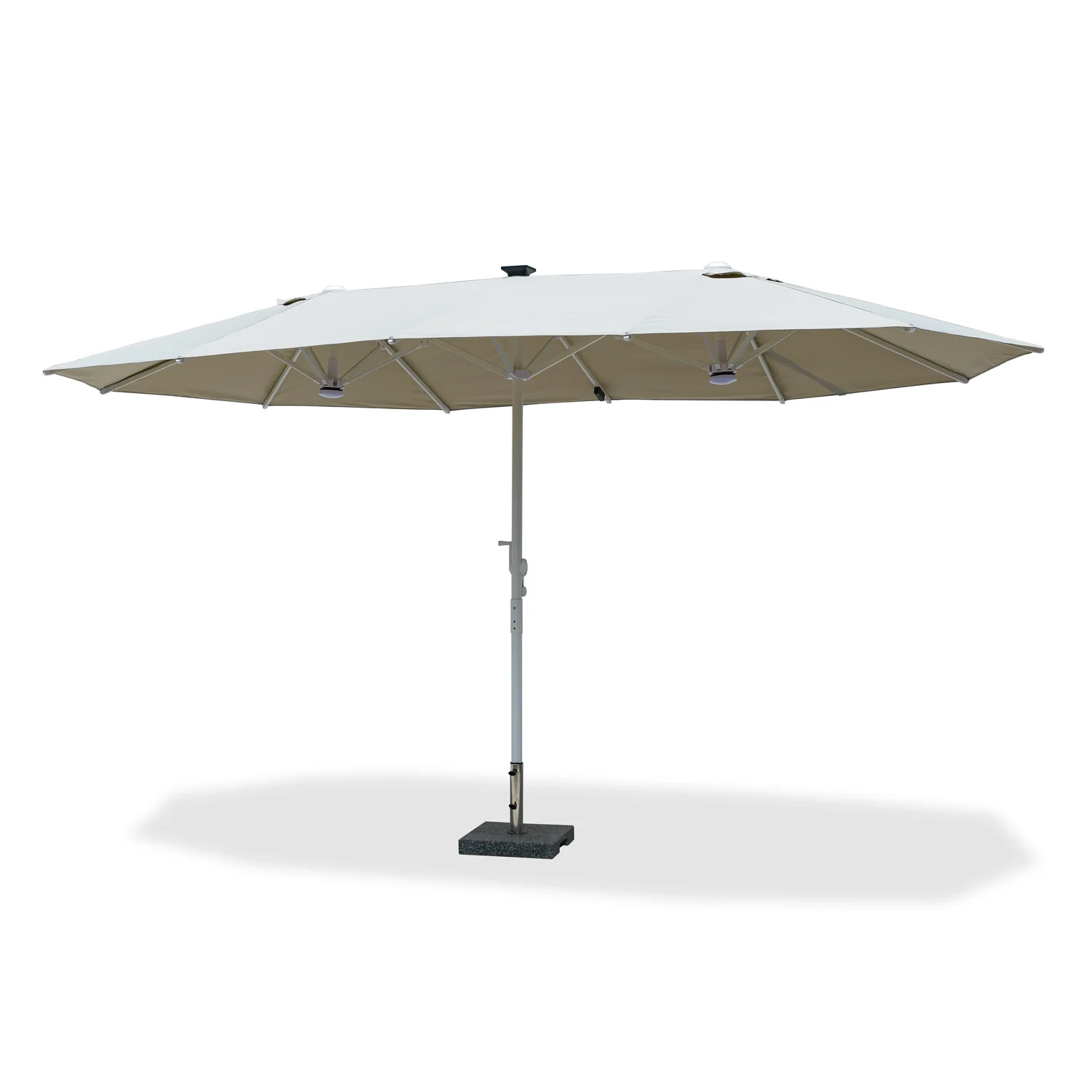 

Two-head Aluminum Double-headed Center Pole Umbrella With Light N2330 Aluminum Double-headed Center Pole Umbrella