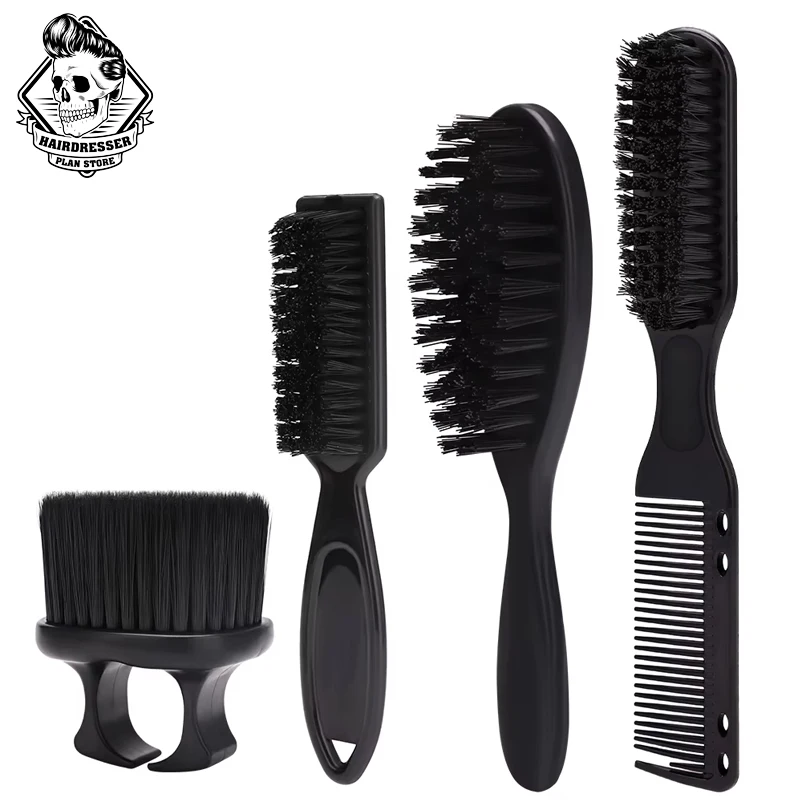 

4pcs Hairdressing Brush Barber Cutting Clean Hairbrush Set Professional Barbershop Neck Duster Brushes Cleaning Tools Supplies