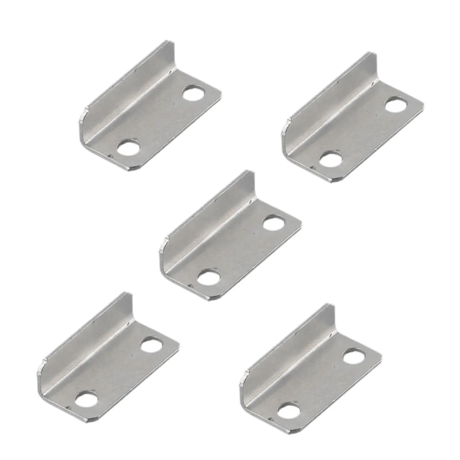 Hardware Drawer Strike Plate 10Pcs Drawer Lock Strike Plate Home/Office Metal Replacement Right Angle Silver Tone