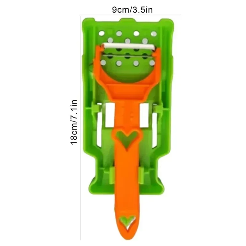 

Fruit & Vegetable Peeler, Portable 2‑in‑1 Multifunctional Slicer for Potato, Carrot, Cucumber, Julienne Tool for Home Kitchen