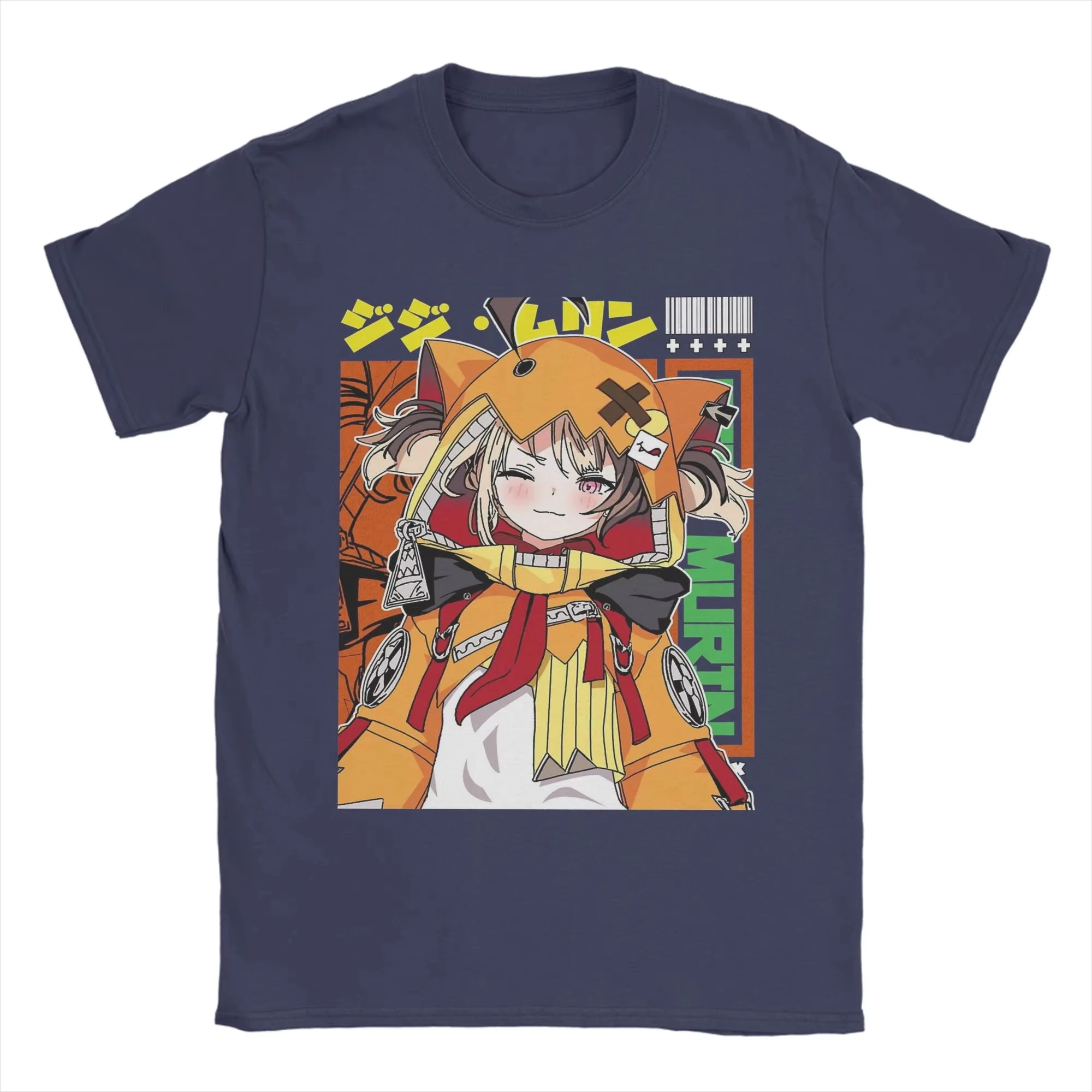 Gigi Murin Justice Hololive Grafik-T-Shirt für Herren, 100 % Baumwolle, Rundhalsausschnitt, kurze Ärmel, originelles Unisex-Streetwear-T-Shirt. – Detail 4