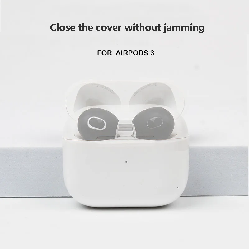 Ear Pads Cushions For Airpods3 Ear Tips Caps Earpads Case Cover Wireless Bluetooth Silicone For Iphone Earphones Trig Rain
