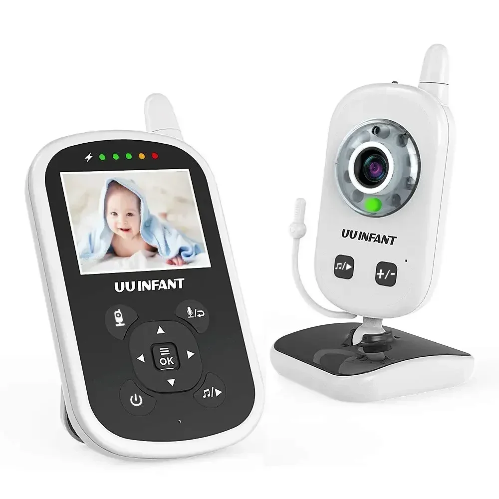 

with Camera and Audio, Auto Night Vision,Two-Way Talk, Video Baby Monitor Temperature Monitor, VOX Mode, Lullabies, 960ft Range