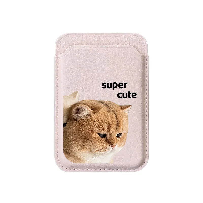 Super Cute Cat Cartoon Pattern Couple Card Holder Magnetic For iPhone 17 Pro Max For Samsung Galaxy S26 For MagSafe Wallet Cover view 5
