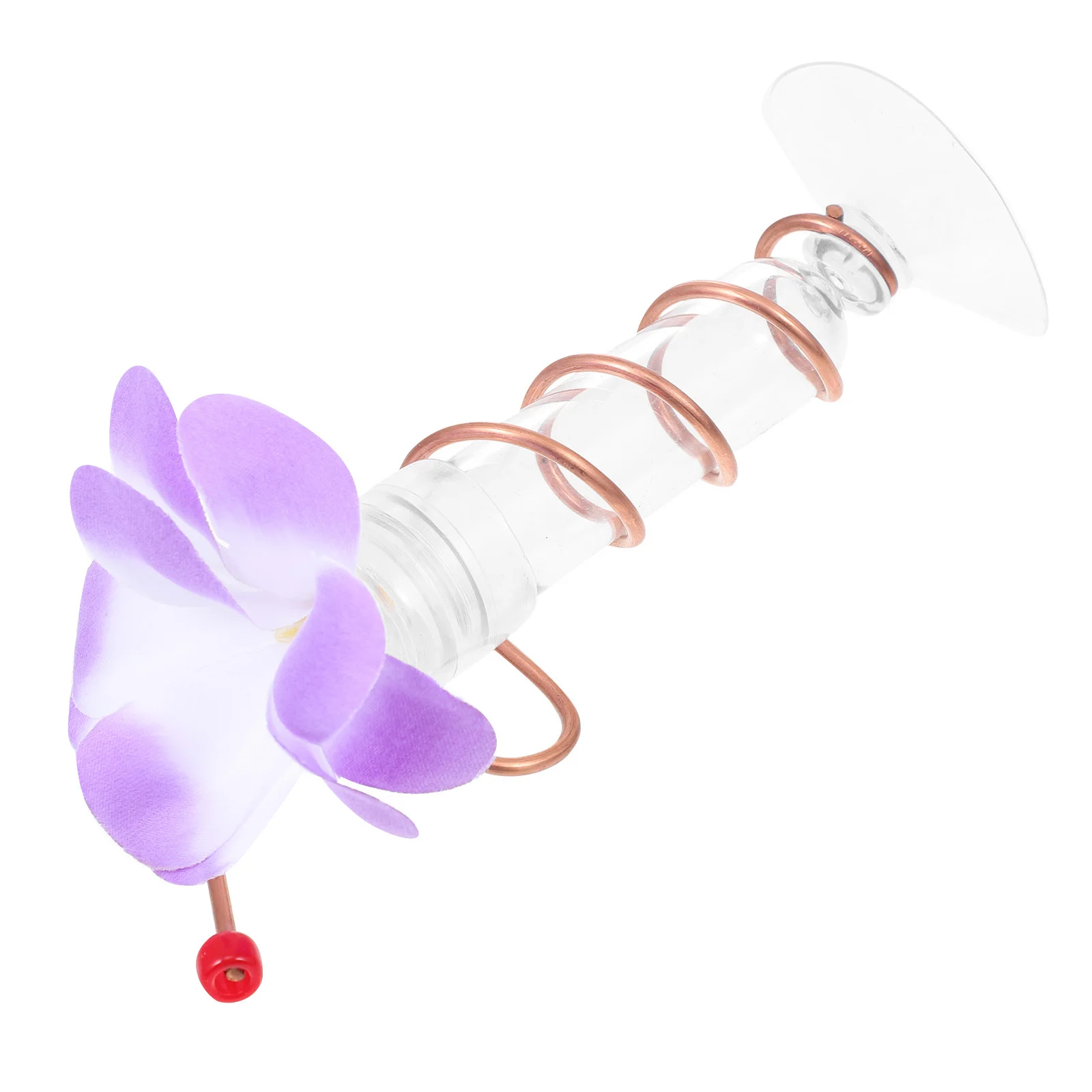 

Outdoor Hummingbird Feeder Flower Design Easy Installation Durable Use Balcony Yard Lawn Decor Hummingbird Feeder