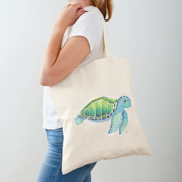 

Sea Turtle Tote Bag eco pack Customizable tote bag Cloth bags Shopper