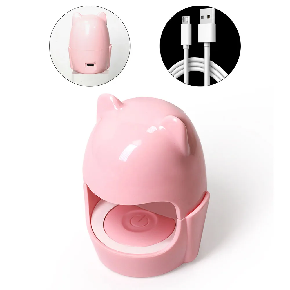 مجفف سريع للأظافر صغير من LINMANDA مع مصباح USB LED بالأشعة فوق البنفسجية ، آلة تصميم بيض مانيكير ، إصبع واحد ، أداة فن الأظافر ، علاج جل مع USB مجاني #2