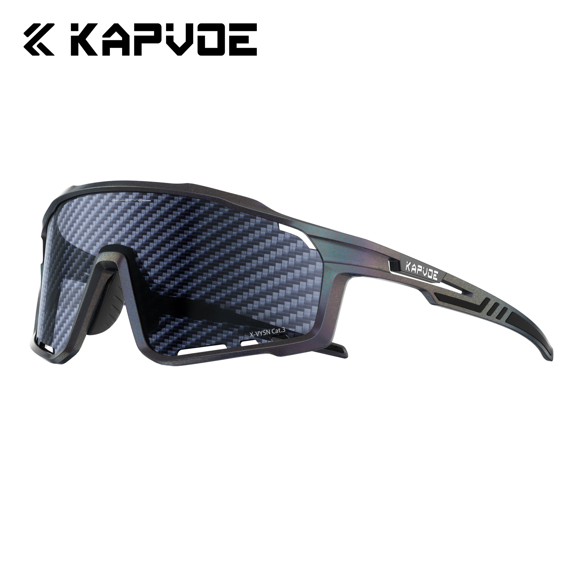 KAPVOE Photochrome Fahrradbrille Outdoor-Sport Winddichte Fahrradbrille Wanderbrille Abenteuer-Sonnenbrille für Herren