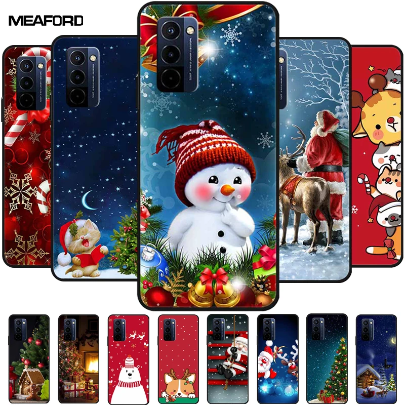 Christmas Cover For Wiko 10 Case T10 T50 T3 Lovely Soft TPU Silicone Phone Cover for Wiko Y50 Y51 Y52 Y60 Y61 Y62 Y80 Y81 Y82