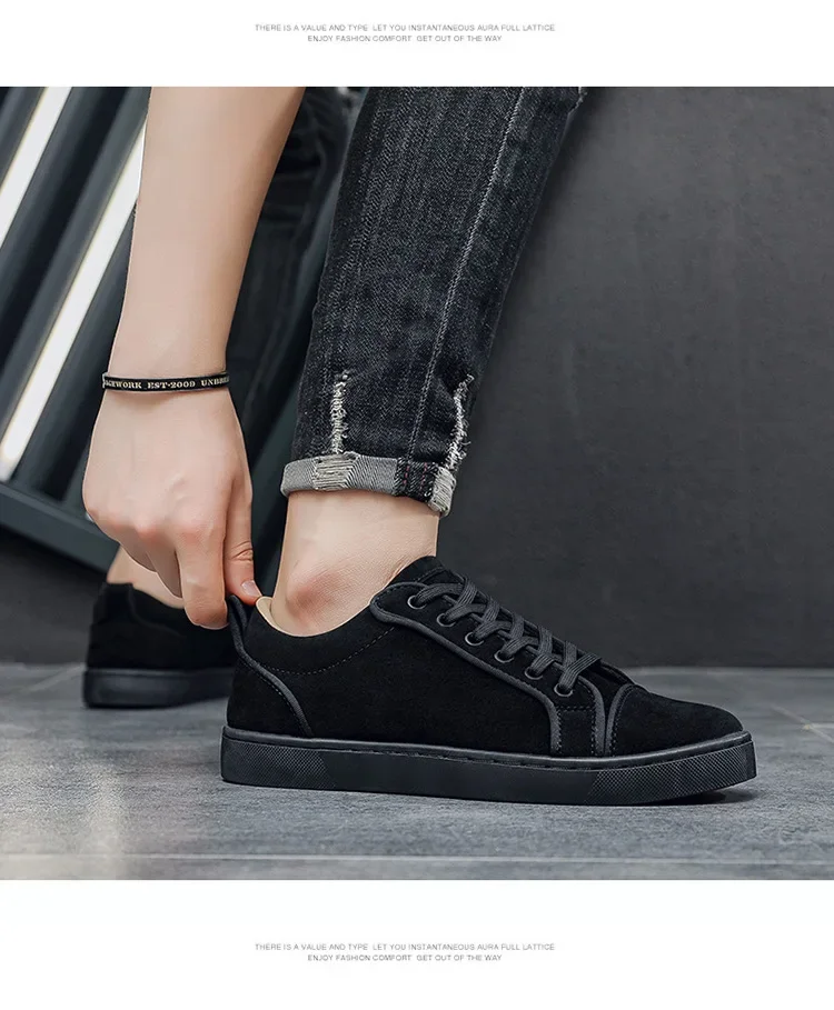 2026 New Spring Autumn Men's Board Shoes Versatile Men's Casual Single Shoes Anti Slip Sports Shoes