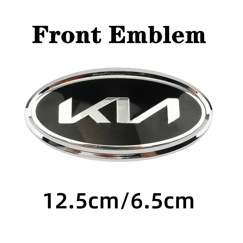 Car Front Hood Emblem Rear Trunk Badge Steering Wheel Center Sticker Hub Center Sticker for K5 Sportage R Sorento Carens