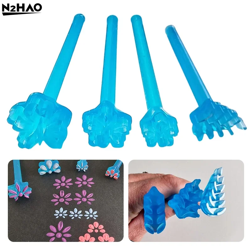 3/4pc Dotting Tool Flower Floral Dotting Tool Mandala Dotting Embossing Tool For Rock Art Stamp Pen DIY Graffiti Home Outdoor