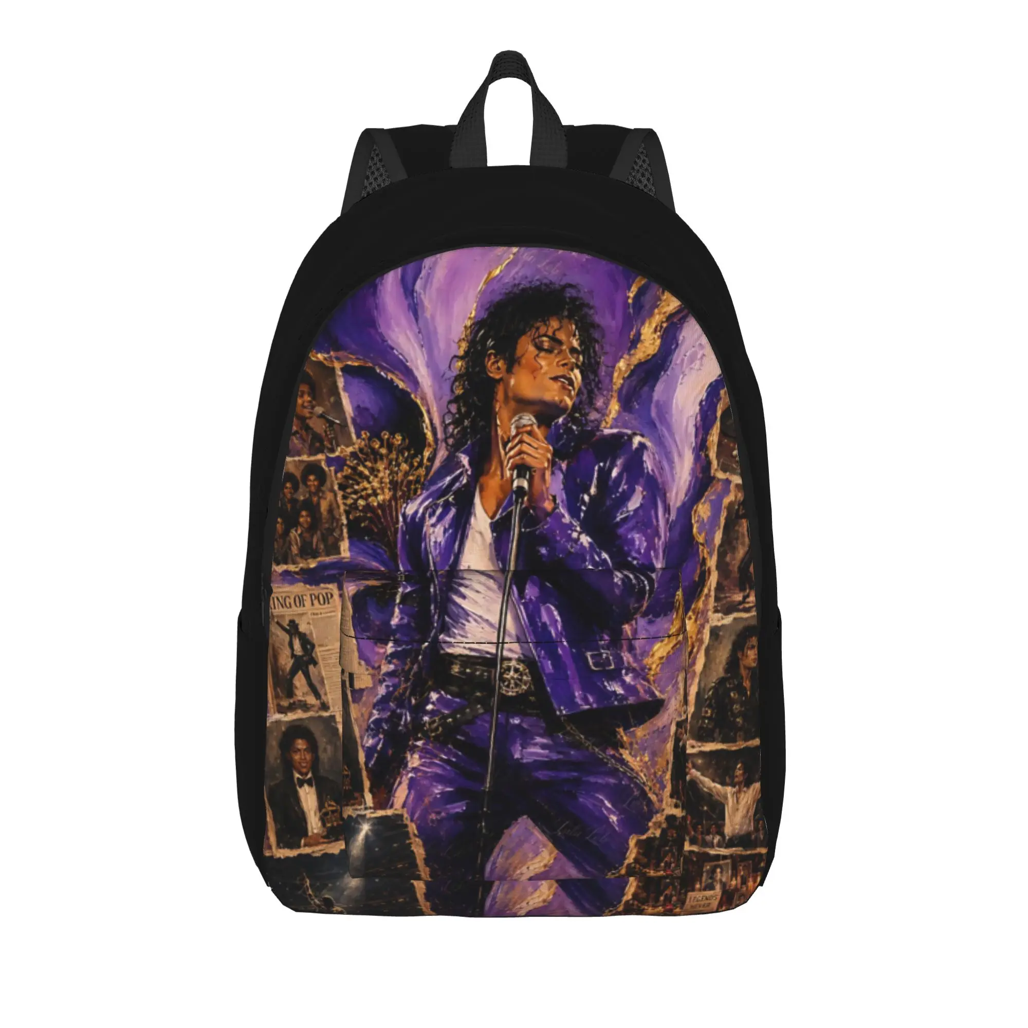 Back to school season vintage pop Rucksack Michael Jacksonn For Women Cool Backpack