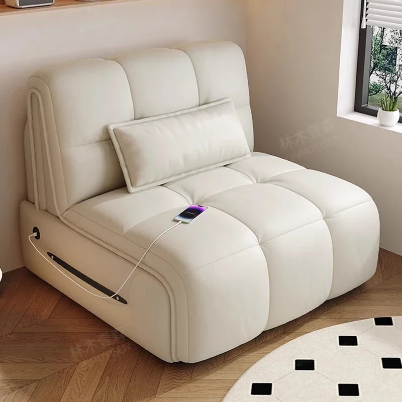 Smart Electric Sofa Bed Multifunction Balcony Living Room Courtyard Sofas Remote Retractable Modular Home Furniture Cama FYRS