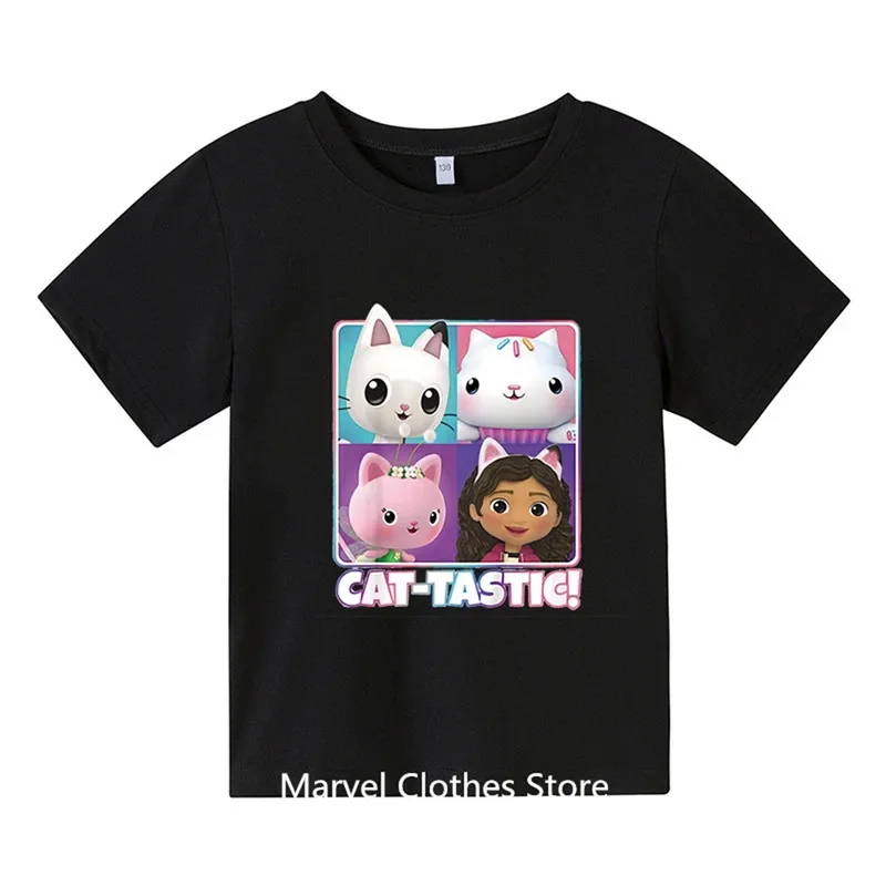 أنيمي غابي دمية التي شيرت الاطفال طباعة الشارع الشهير بنين بنات لطيف عادية موضة المتضخم تي شيرت الاطفال تيز القمم الملابس