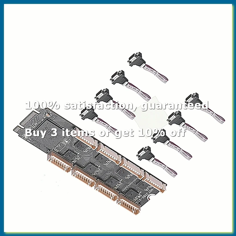 Nouvelle carte d'extension série RS232 à 8 ports M2 - Adaptateur Riser - Prise en charge des clés M2 NVME B+M - Puce haute perfo