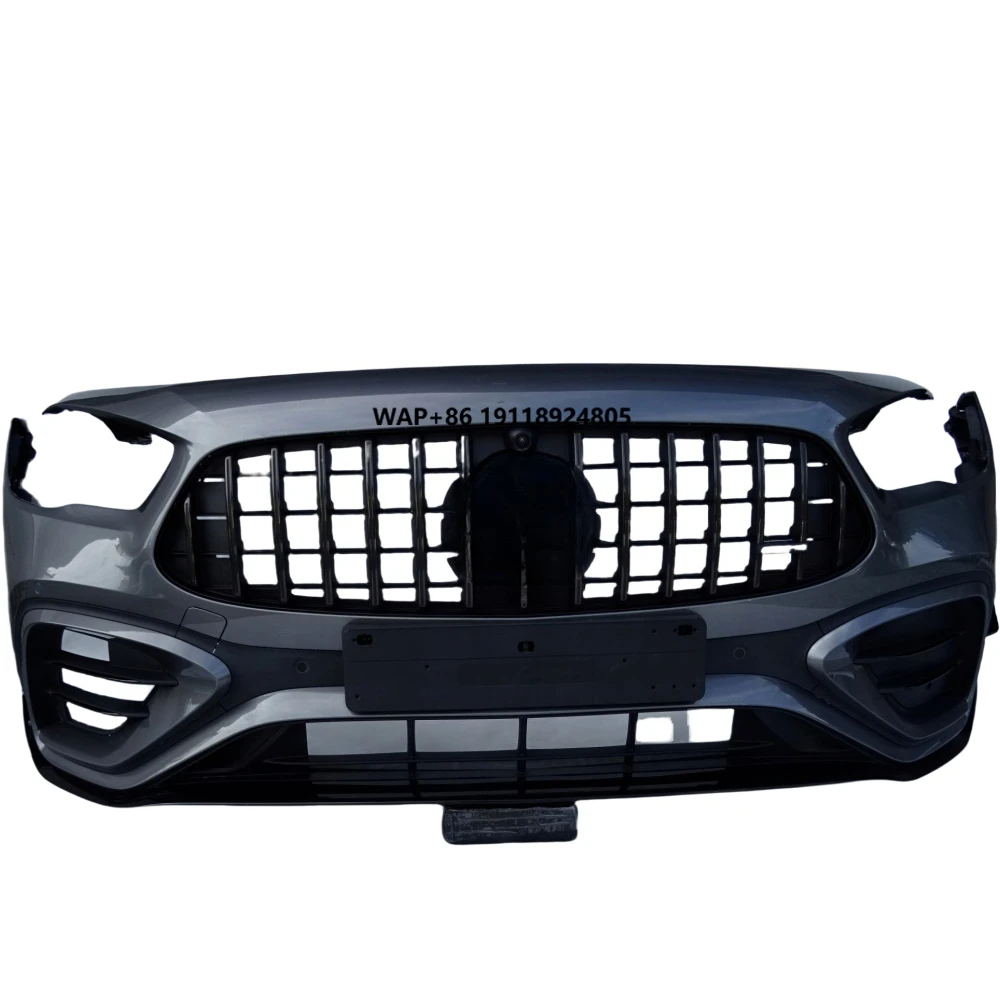 

For 2020-2023 GLA-Class AMG S H247 W247 GLA35 GLA45 Front Bumper Kit Front Body Parts Grille Chrome