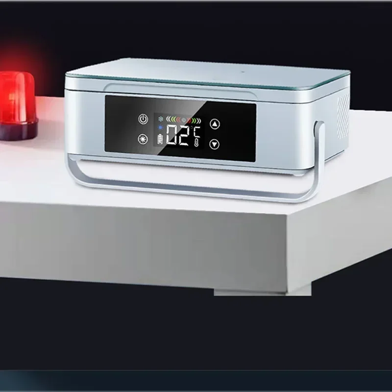 เครื่องใช้ในบ้านตู้เย็นอินซูลินแบบพกพาแบบพกพารถตู้เย็นขนาดเล็กในครัวเรือนชาร์จยาเครื่องทําความเย็น Incub