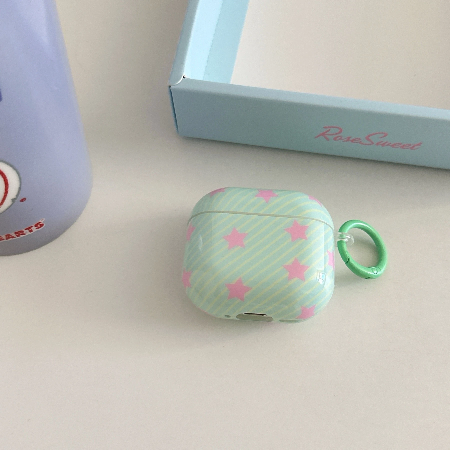 Green Striped Pink …