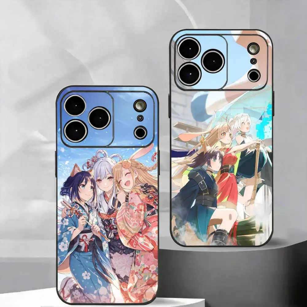 Capa de Telefone Impressa em TPU Chronos Nauts Kaguya com Furo Preciso para iPhone 11/12/13/14/15/16/17 Plus, Pro, Pro Max e Air