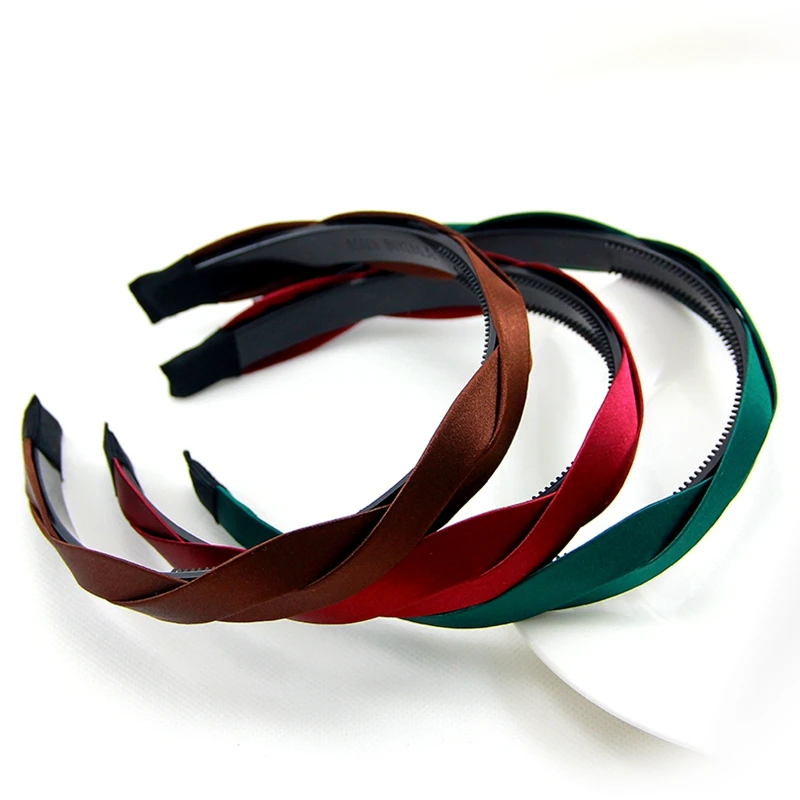 New Headband Women Solid Color Simple Temperament Headband Double-layer Cloth Headband Hair Hoop Accessories