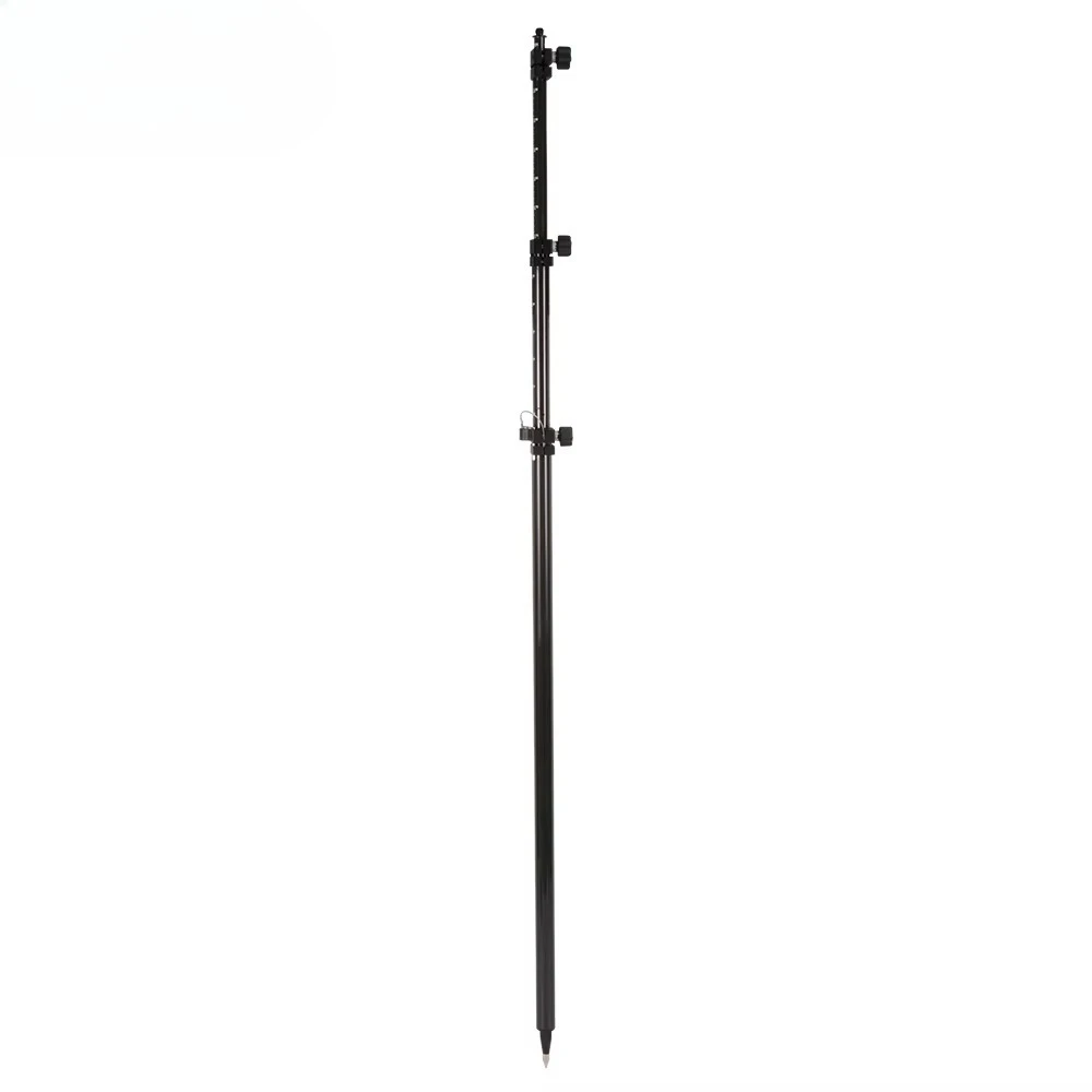 High Quality 4.6m Carbon Fiber Dual Scales(M/FT) RTK Pole,4 Section Telescopic GPS Pole with 5/8