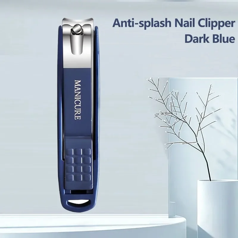 Splash Proof Nail Clippers with Hard Blade and Nail Storage Box, Attractive Manicure Tool, High Quality Design