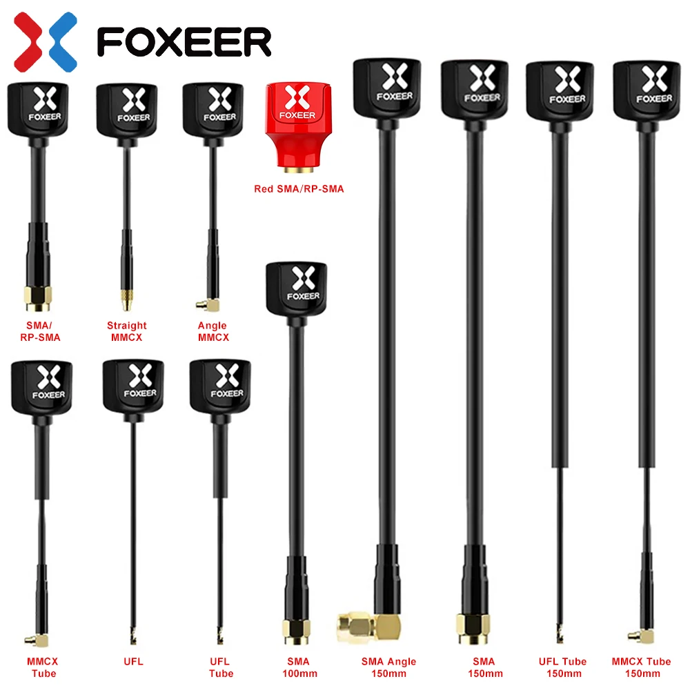 

FOXEER FPV Antenna 2pcs Lollipop 4 V4 High Gain Omni Antenna 5.8G 2.6dBi Stubby LHCP/RHCP SMA RPSMA UFL MMCX for FPV RC Drone