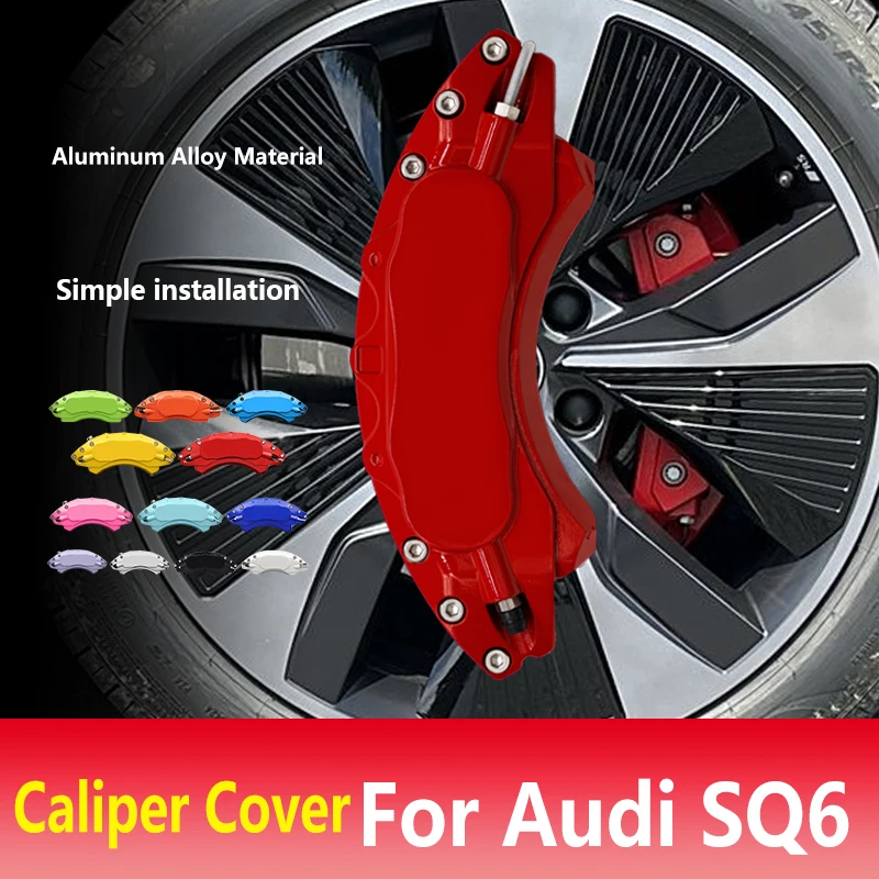 For Audi SQ6 Car Brake Caliper Cover Aluminum Alloy Metal Kit Fit Technik Prestige Progressiv Premium Plus Sport Utility 4 Doo