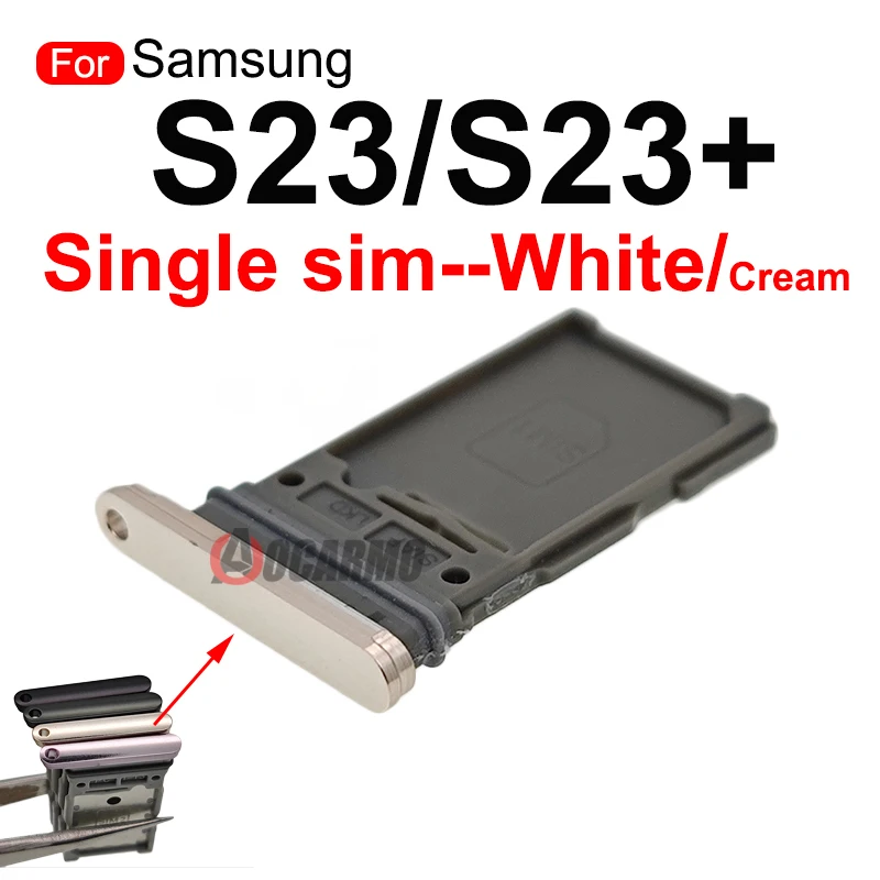 For Samsung Galaxy S23 Ultra S23+ Plus Sim Tray Single + Dual SIM Card Slot Holder Replacement Parts