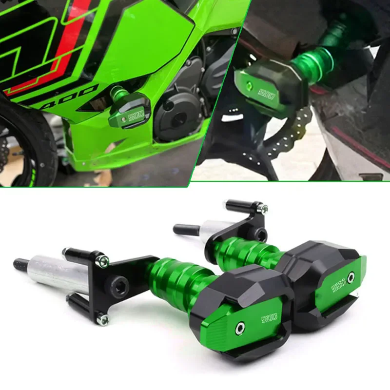 

Motorcycles Engine Frame Sliders Crash Pad Falling Protector Guard For NINJA500 NINJA 500 Z500 Z 500 2024 2025