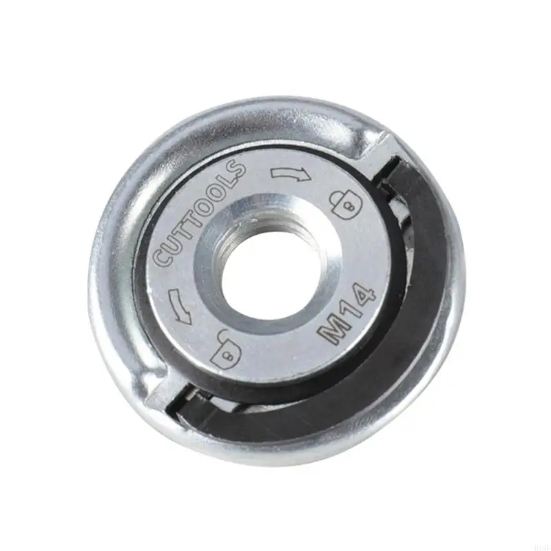 918F Durable Grinder Tool Parts M14 Thread Pressure Plate Disc Self-locking Disc ID-11.38mm OD- 44.72mm