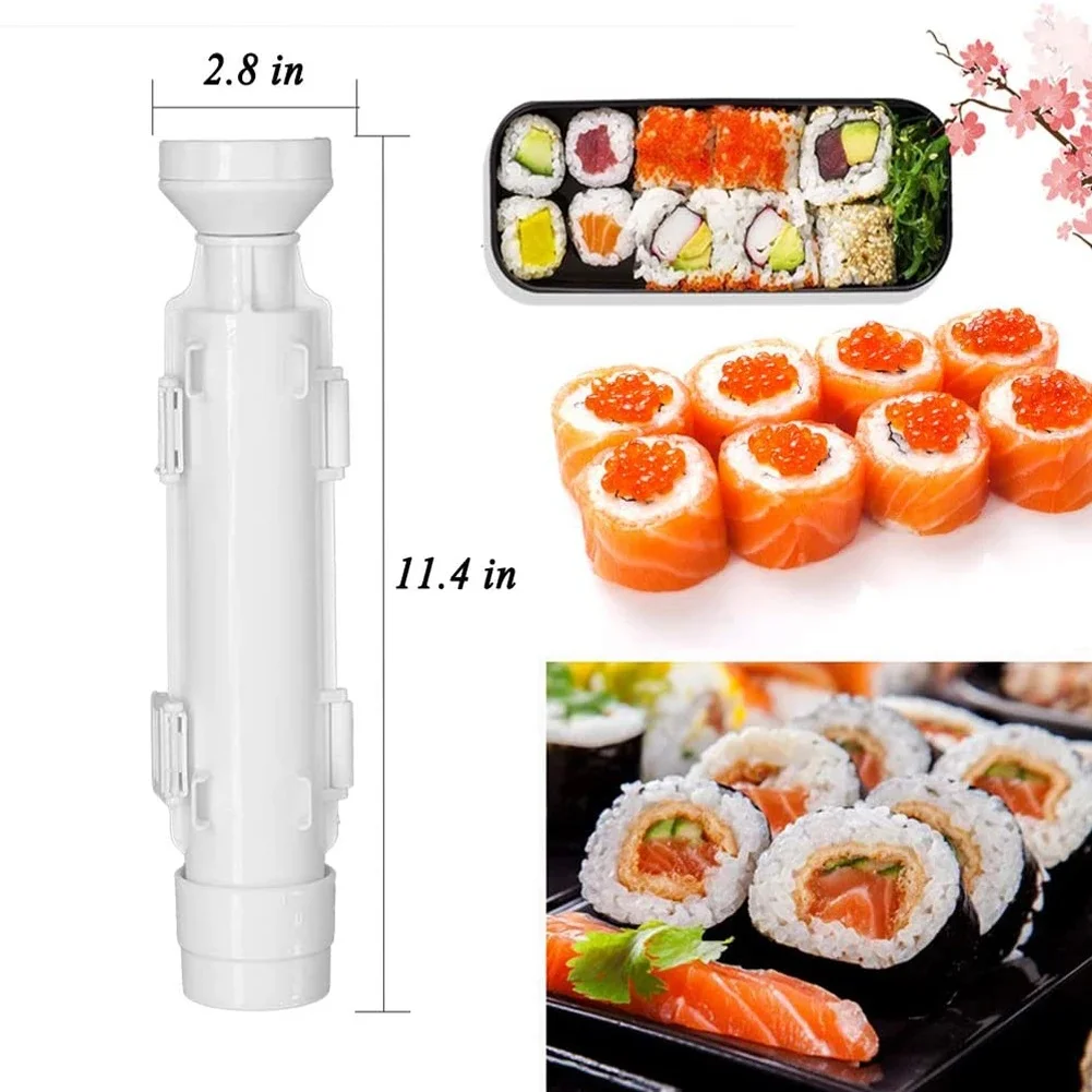 Sushi Maker Set Machine Rice Mold Bazooka Roller Kit Vegetable Meat Rolling Tool Kitchen Tools Gadgets Home Kitchen Accessories