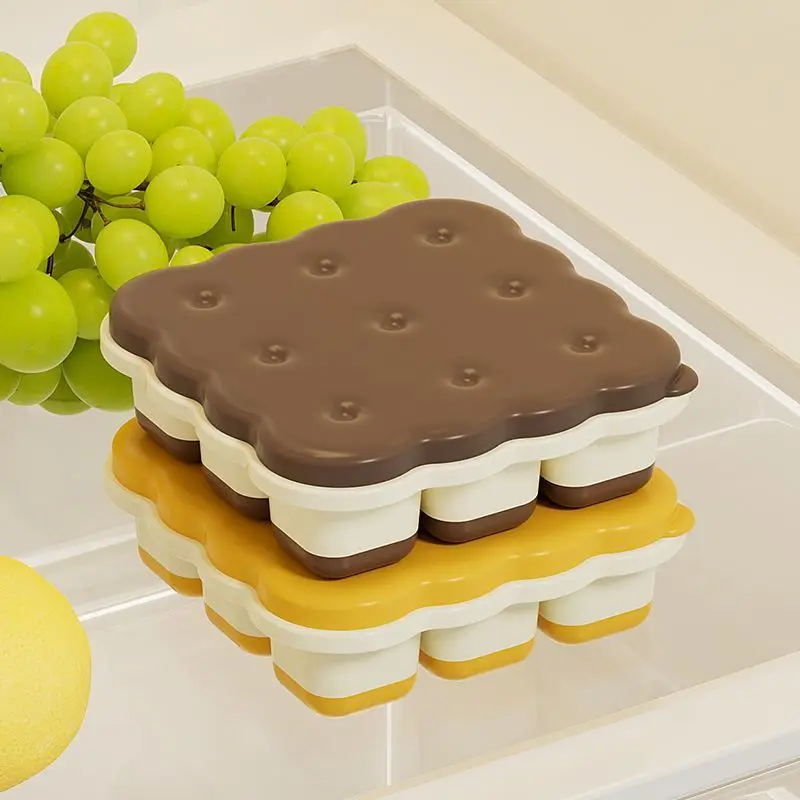 Eiswürfelform aus Silikon für den Haushalt, Eiscreme-Eiswürfelbox für den Kühlschrank, Eiswürfel-Pressform, Eiswürfel-Herstellungswerkzeug