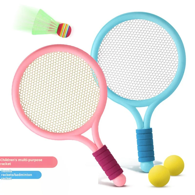 Badminton Racket Indoor And Outdoor Leisure Sports Tennis Racket Set Interactive Game Activity Toy Educational Toy Birthday Gift