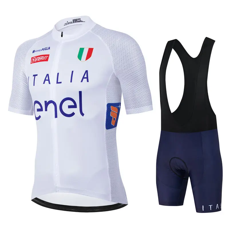 

Italia Team Summer Cycling Jersey Set MTB Bike Clothes Racing Bicycle Clothing Outdoor Quick-Drying Hombre Ropa Maillot Ciclismo