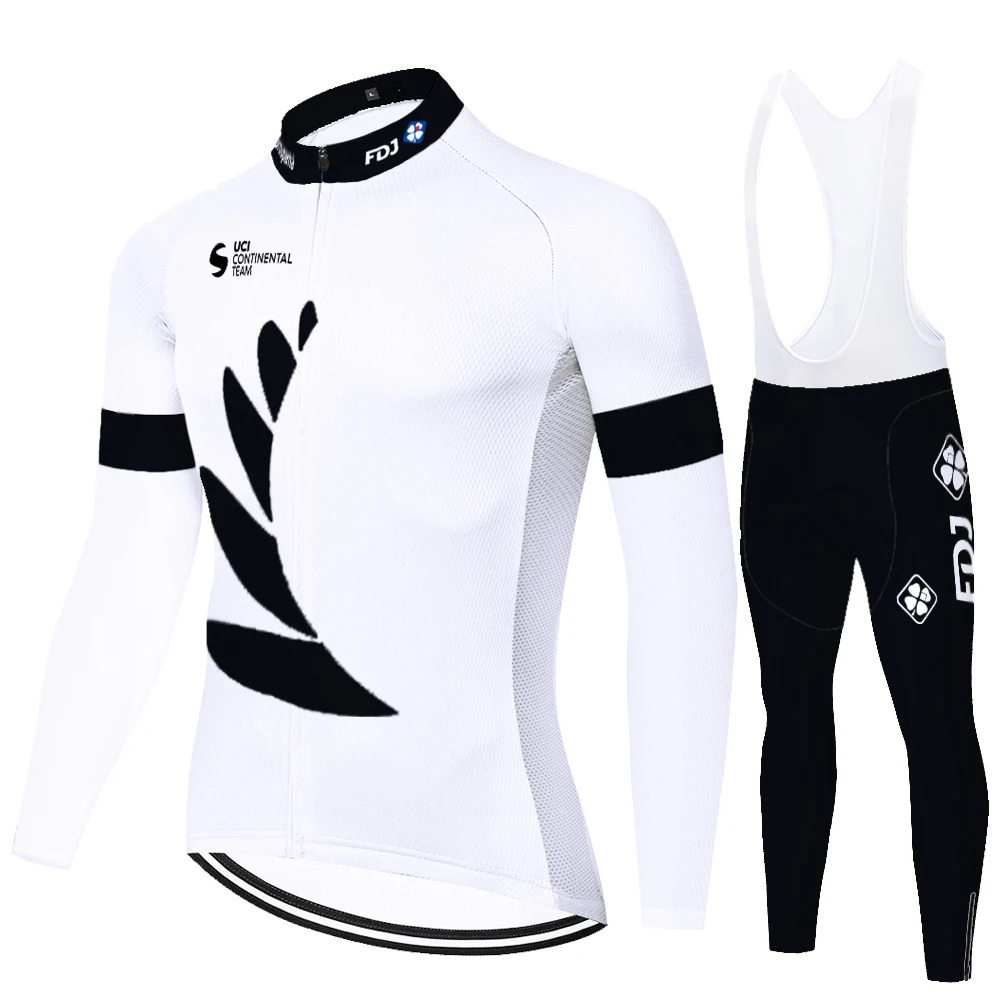 New Summer Spring 2024 FDJ conjunto ciclismo masculino cycling jersey abbigliamento mtb velo homme 자전거옷 자전거의류 אופניים kit bike