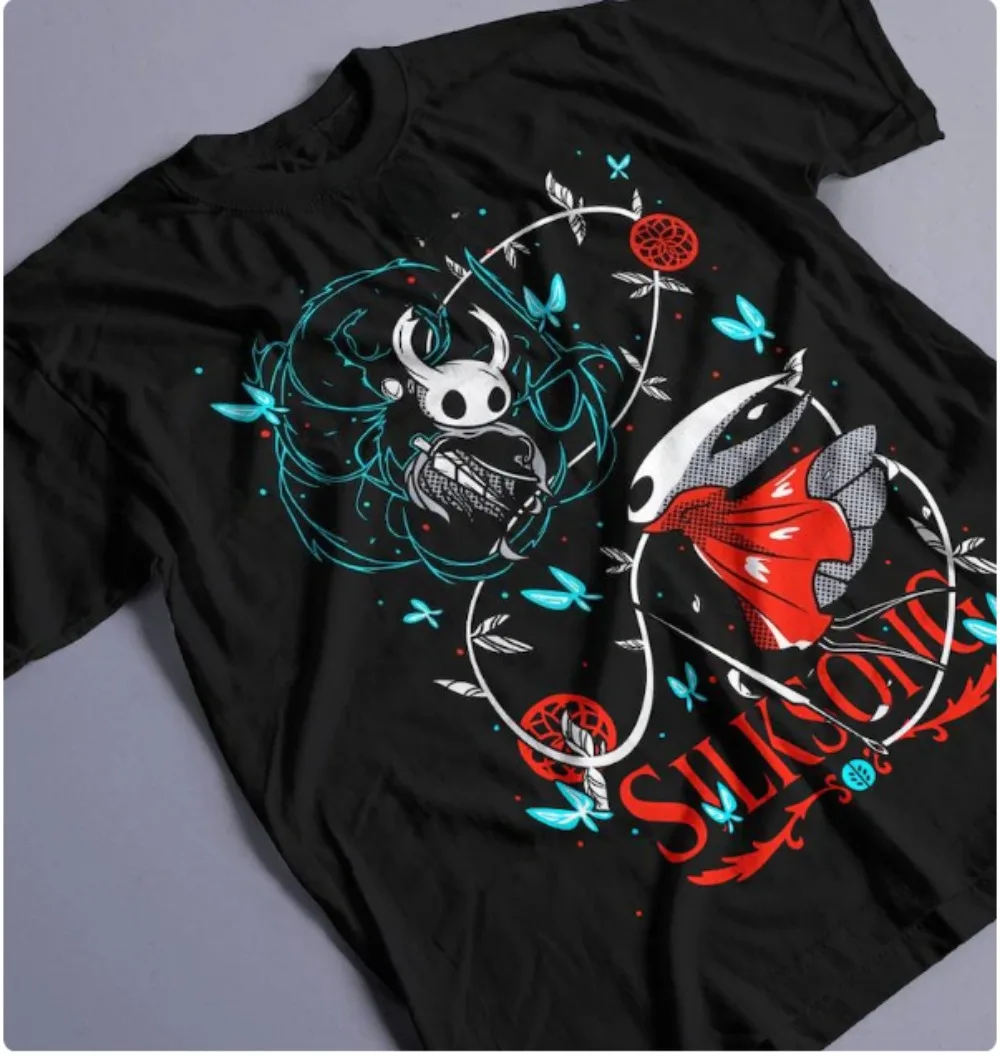 

Hollow Knight Silk Song Game Fans' Favorite TGA 2025 Best Pop Electronic Game Fan T-shirt Fashion Loose and Comfortable