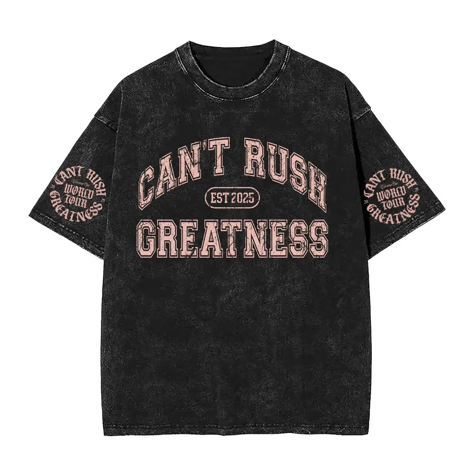 Central Cee CAN'T RUSH GREATNESS World Tour 2025 Washed T-shirt