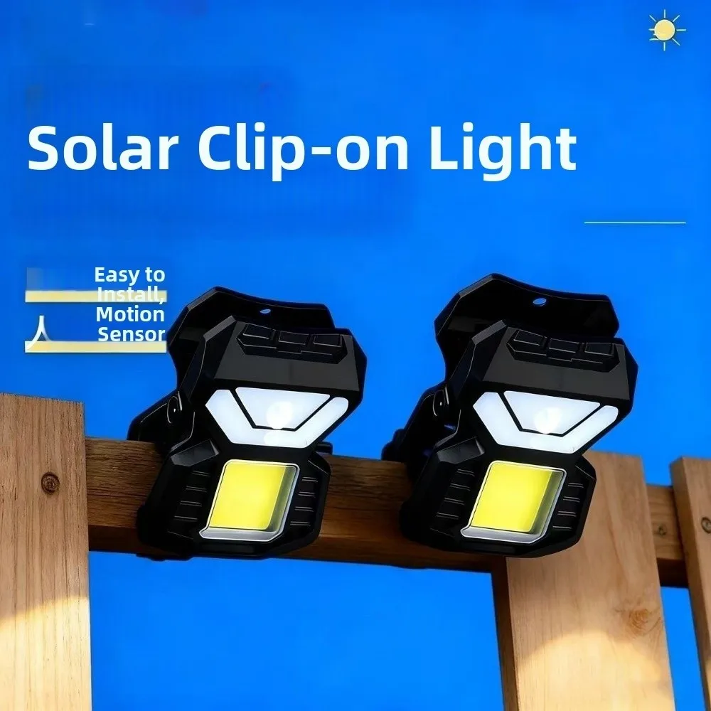 

Waterproof Solar Garden Lights Clip On Solar Powered Solar Clip-on Lamp Super Bright Rechargeable Garden Wall Light