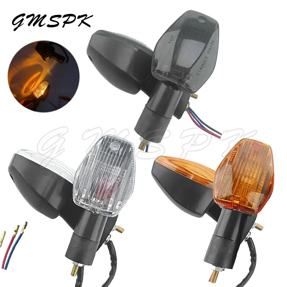 1 Pair Motorcycle Turn Signal Lamp Indicator Blinker Front Rear Lights Fit for HONDA CB400 VTR 250 CB1300 1000 CBR600 CBR600RR