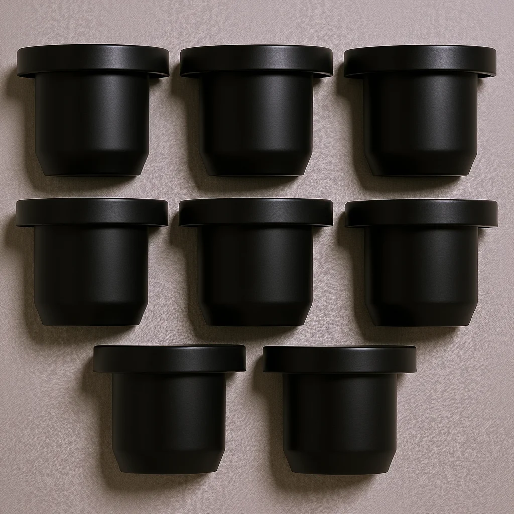 

8Pcs Lab Rubber Stoppers Black Hollow Leak-Proof Sealing Plugs for Vials Test Tubes Household Use Rubber End Caps