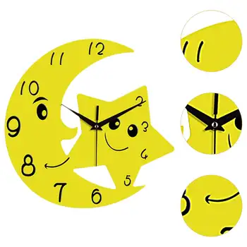 6 best sales Moon wall clock - №5