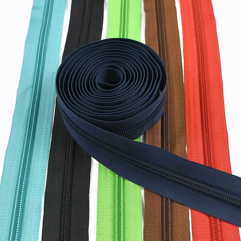 3/5/10 م 3 # 5 # Meetee قوس قزح النايلون سستة الشريط مع سحابات المنزلق ديكور البريدي إغلاق طقم تصليح حقيبة الملابس الخياطة الملحقات #5