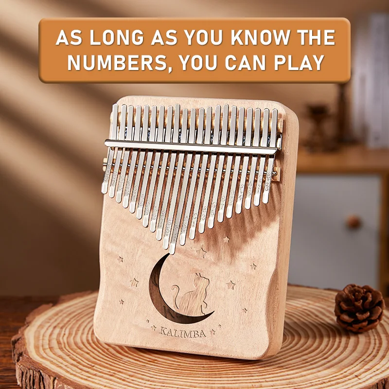 Kalimba 21-Key Cat Thumb Piano Set - Beginner Friendly Finger Piano, Perfect Birthday Gift Piano Gift Piano Accessories