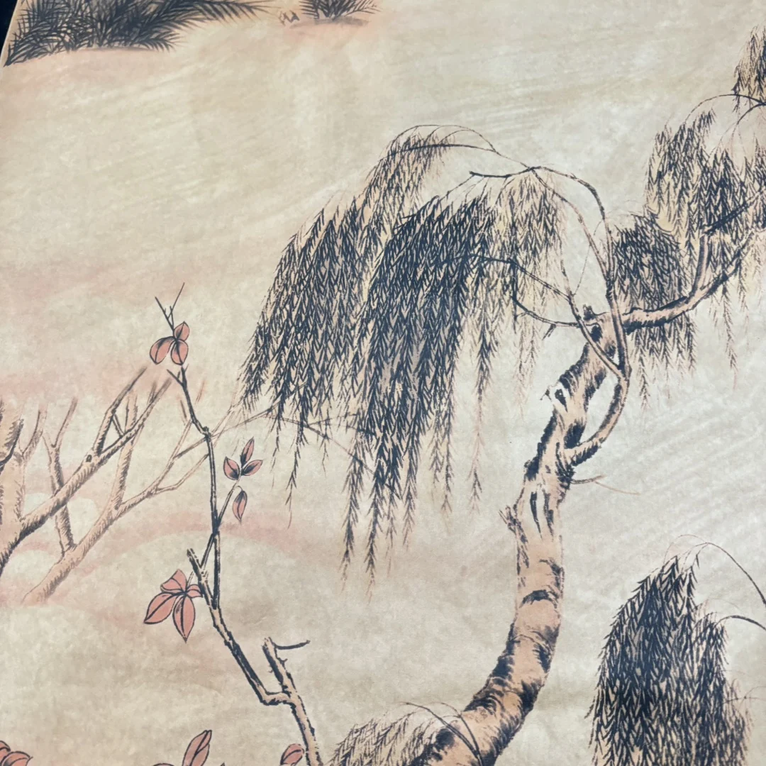 China Xuan Paper nave Living Room Gunma Wall Decoration Scroll Painting Gift