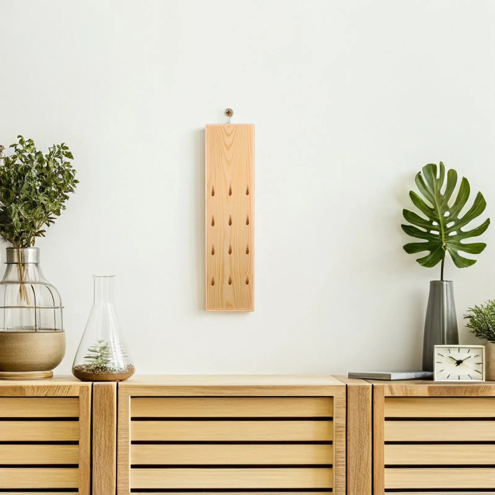 

Wooden Wall Mounted Dart Rack 12 Slots Solid Wood Display Holder Steel Soft Tip Dart Storage Organizer Home Office Game Room