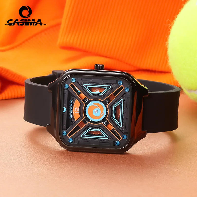 CASIMA Silicone Strap Sports Watches, Students Watches Couple Watches Quartz Movement, Waterproof, Model CS2154-1038