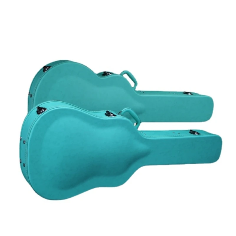 Acoustic Guitar Hard Box Bag Flight Case Tiffany Blue Green 36 38 39 40 41 42 Classic Folk Flattop Backpack Accessories Gig