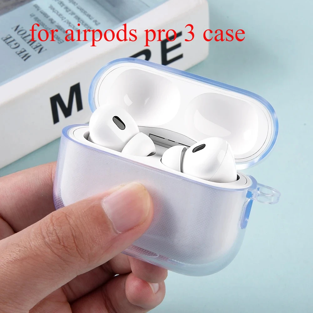 

For Airpods Pro 3 2025 3rd Generation Earphone Case Clear Soft TPU Cover Headphone Accessories For AirPods Pro3 Funda Sleeve